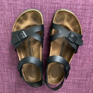 Birkenstock Rio Black Women's Sandals Back Strap